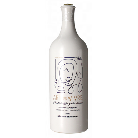 Art de vivre blanc clairette 2019, bouteille terre cuite, g.bertrand, 75cl