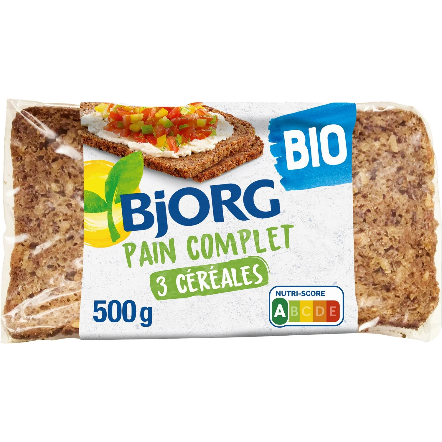 Pain complet aux 3 céréales bio Bjorg