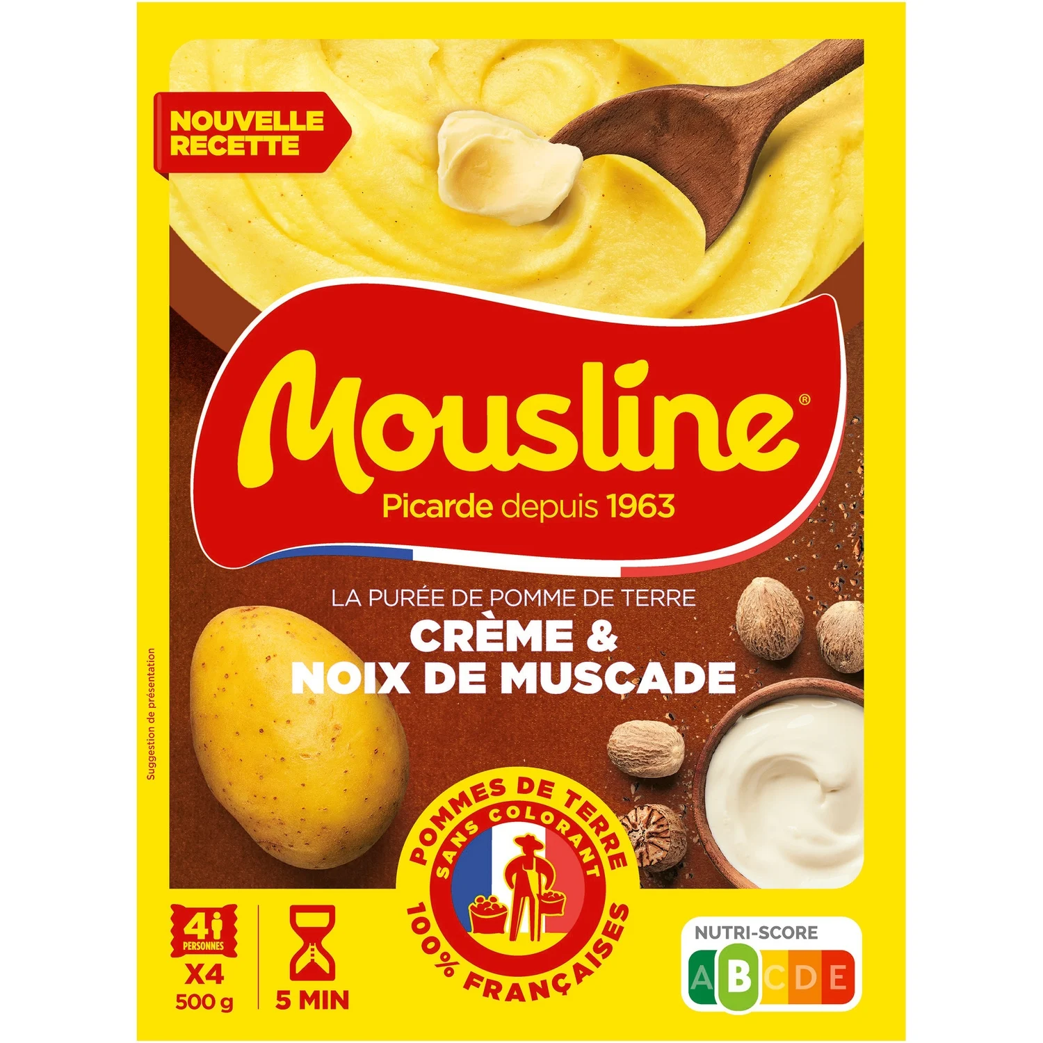 Mousline cream and Nutmeg Mashed potatoes