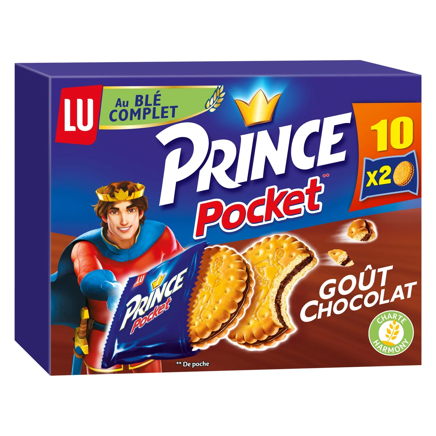 Prince pocket biscuits fourrés chocolat