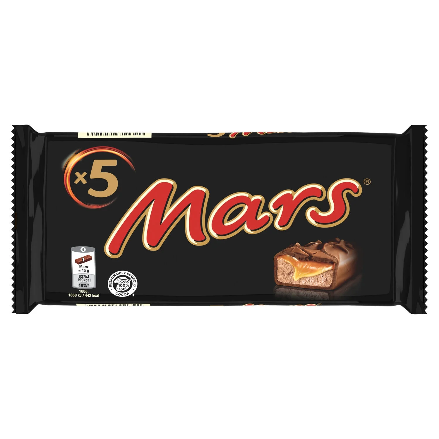 Mars barres chocolat et caramel 
