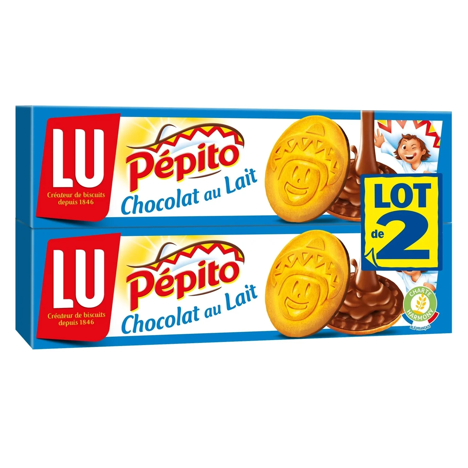 Pépito Biscuits aux chocolat au lait Lu