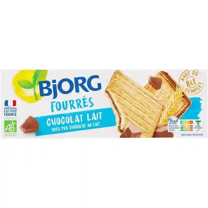 Fourrés chocolat au lait Bjorg
