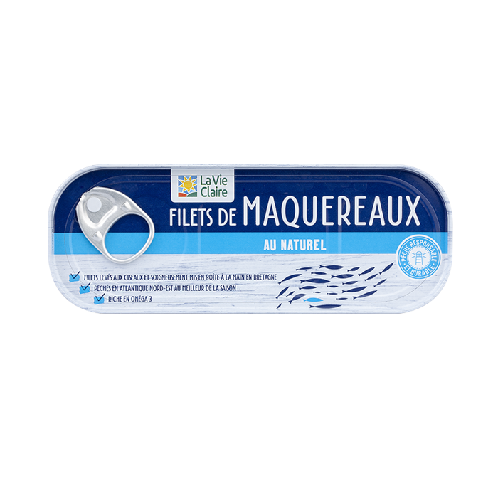 Natural Mackerel fillets 151g - La Vie Claire