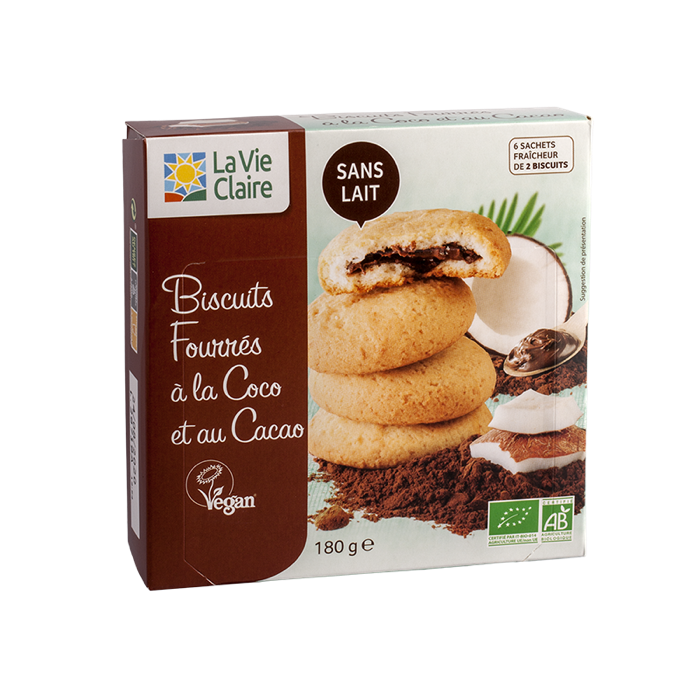 Biscuit fourrÉ coco cacao vegan