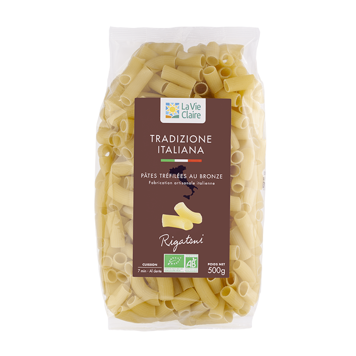 Pâtes rigatoni 500g - La Vie Claire