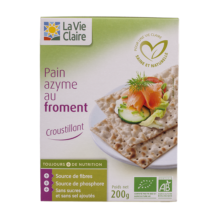 Unleavened bread with wheat 200g - La Vie Claire 