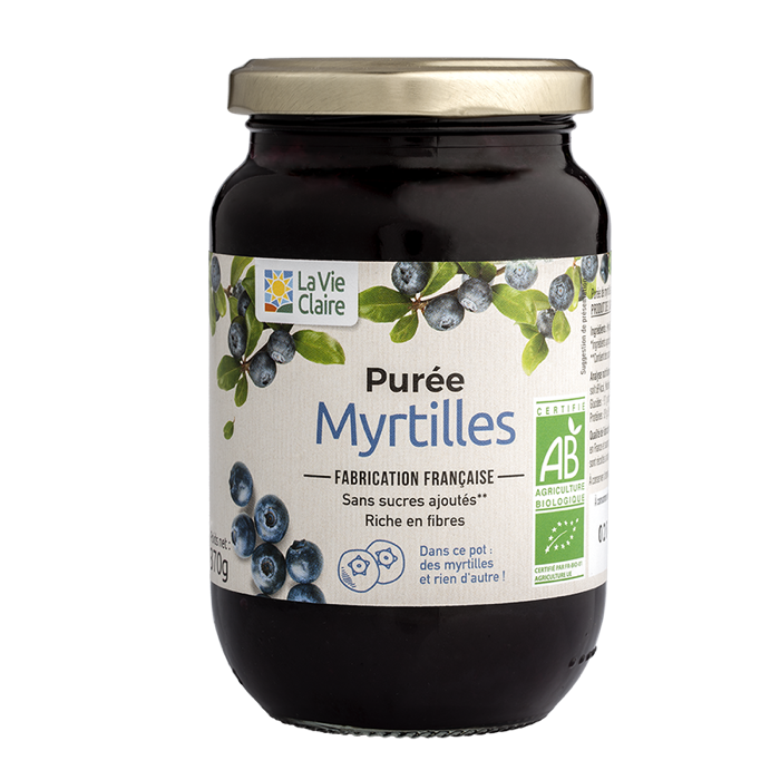 Puree myrtilles 370g