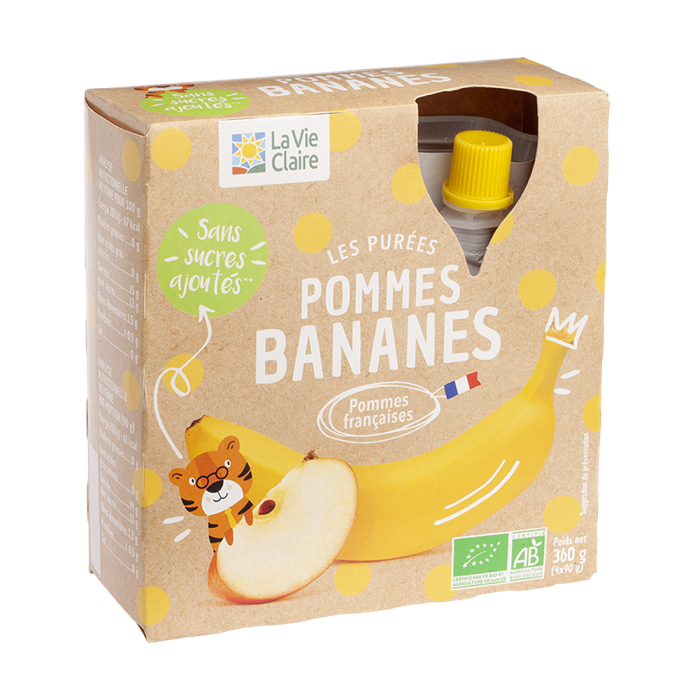 Puree Pom banana gourd 4x90g