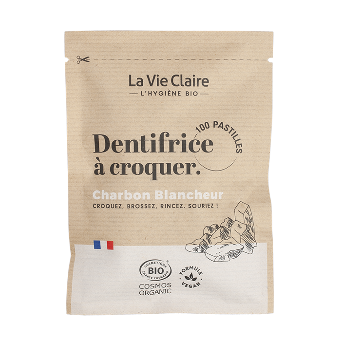 Charcoal solid toothpaste refill 35g - La Vie Claire