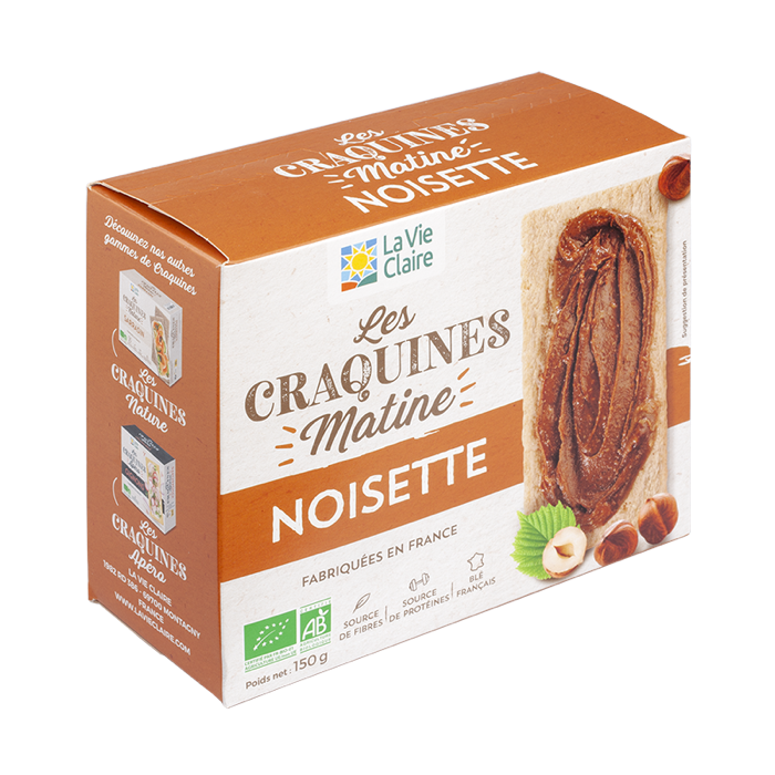 Crunchy hazelnut toast 150g - La Vie Claire