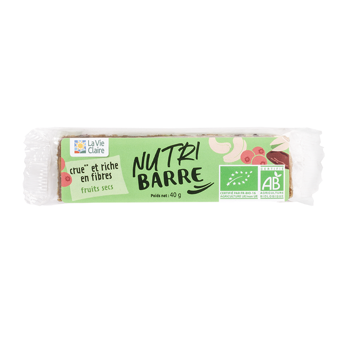 Barre Crue Fruits Secs