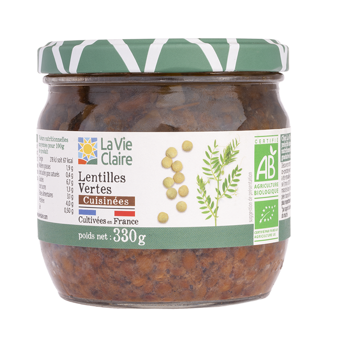 Green Lentils 330g - La Vie Claire