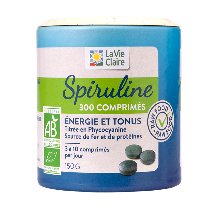 Spirulina 300 units - energy/tone - La Vie Claire