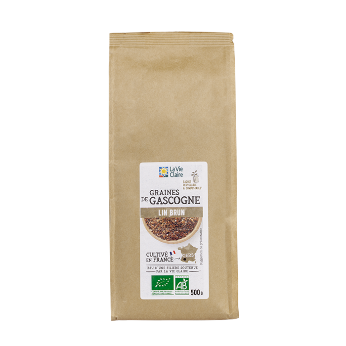 Gascony brown flax 500g - La Vie Claire