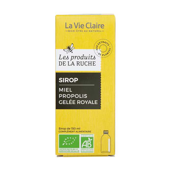 Sirop tonique miel/propolis/gelée royal 150ml - La Vie Claire