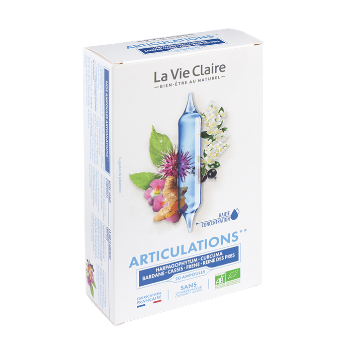 Articulation 20 ampoules bio - bien-être articulaire - La Vie Claire