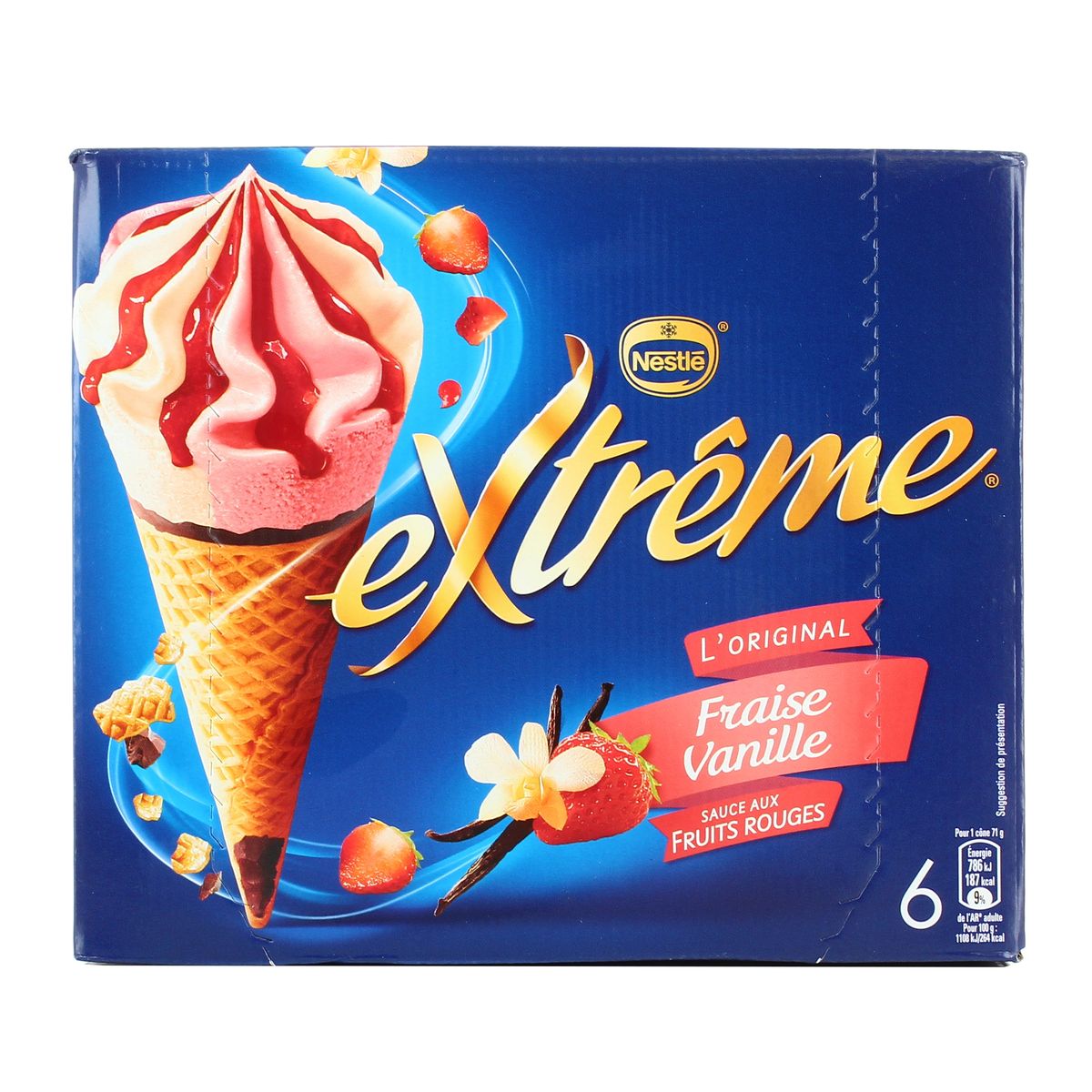 Nestlé Ice Cream Vanilla And Strawberry x 6 