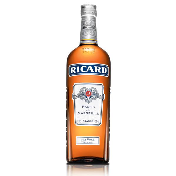 Ricard, 1 bottle + 2 bottle of water + ice cubes