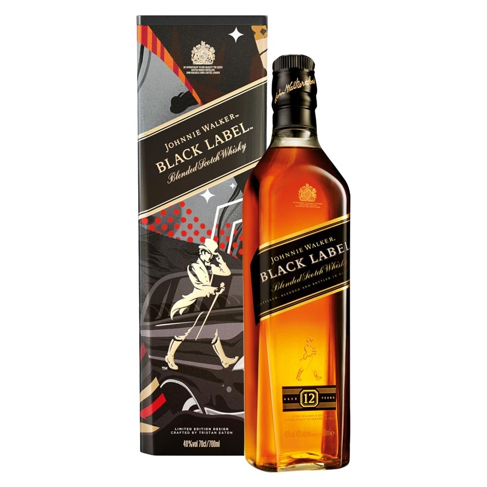 Johnnie Walker Black Label présentoir / giftbox (3.00L)