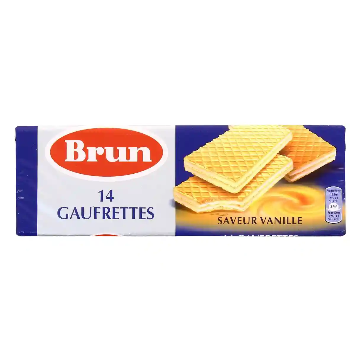 Brun Gaufrettes à la vanille 