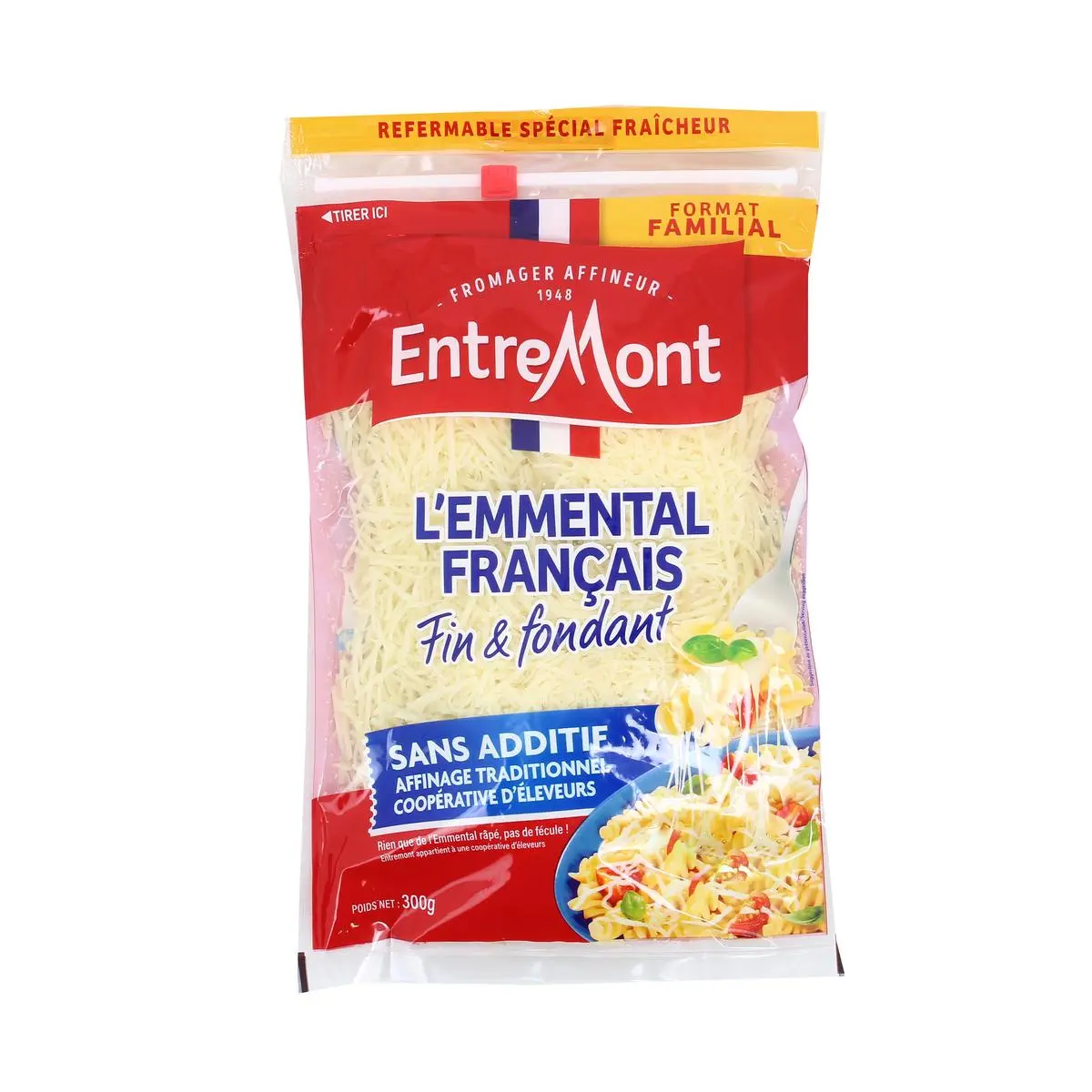 L'Emmental Français rapé Entre Mont