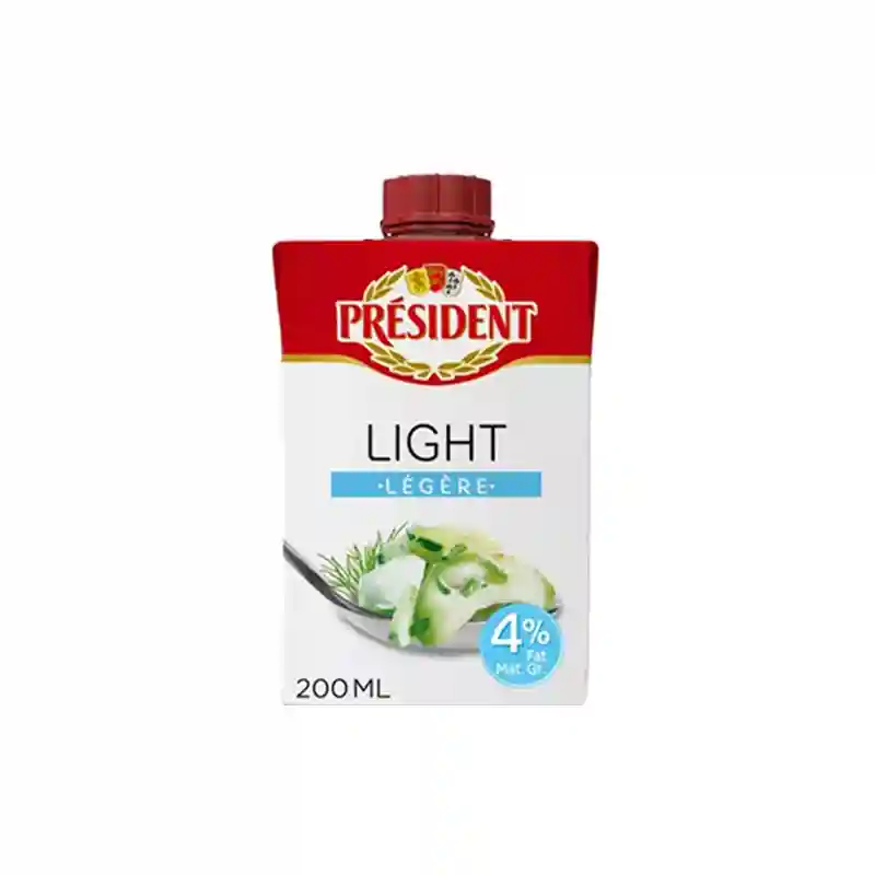 Crème fluide légère 4% Président 