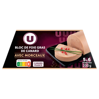 Bloc de foie gras de canard U