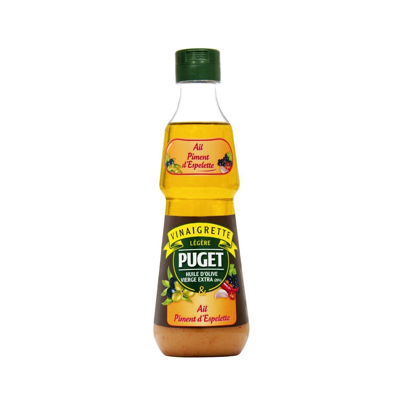 Puget light vinaigrette with olive oil, garlic and espelette pepper