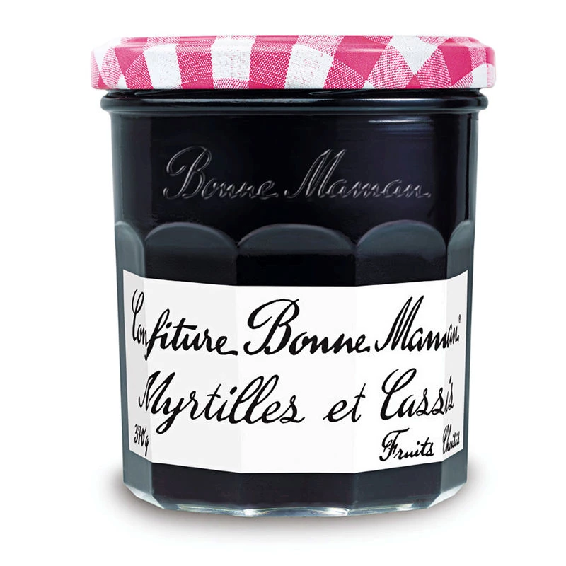 Confiture Bonne maman Myrtilles et Cassis