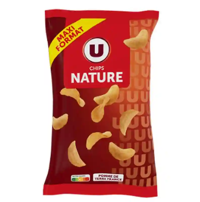 Plain maxi U potato chips