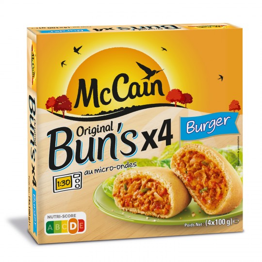 McCain Buns Original Burger x 4  