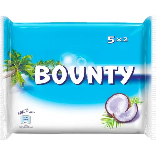 Bounty Barres chocolatées Noix De Coco Et Chocolat Au Lait 