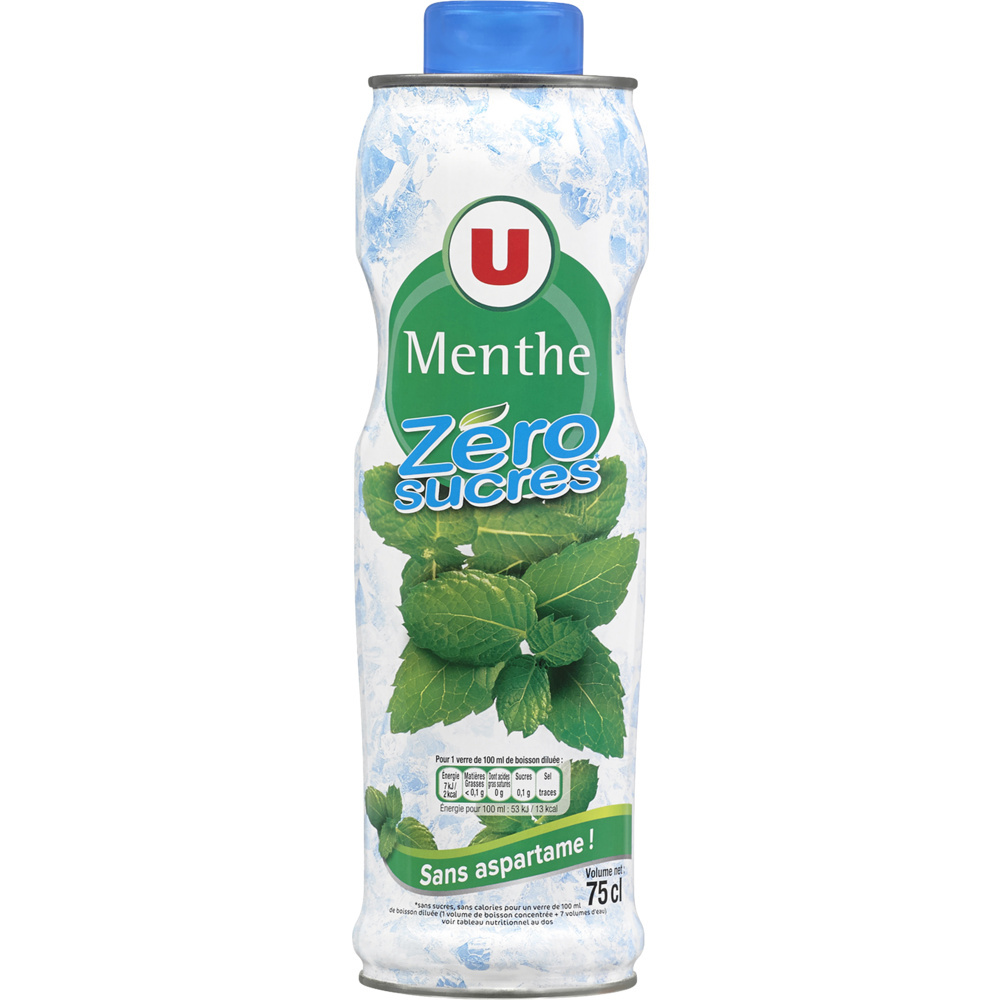 Mint syrup 0% sugar U