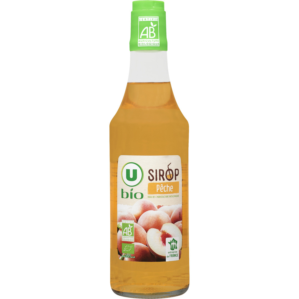 Organic peach syrup U