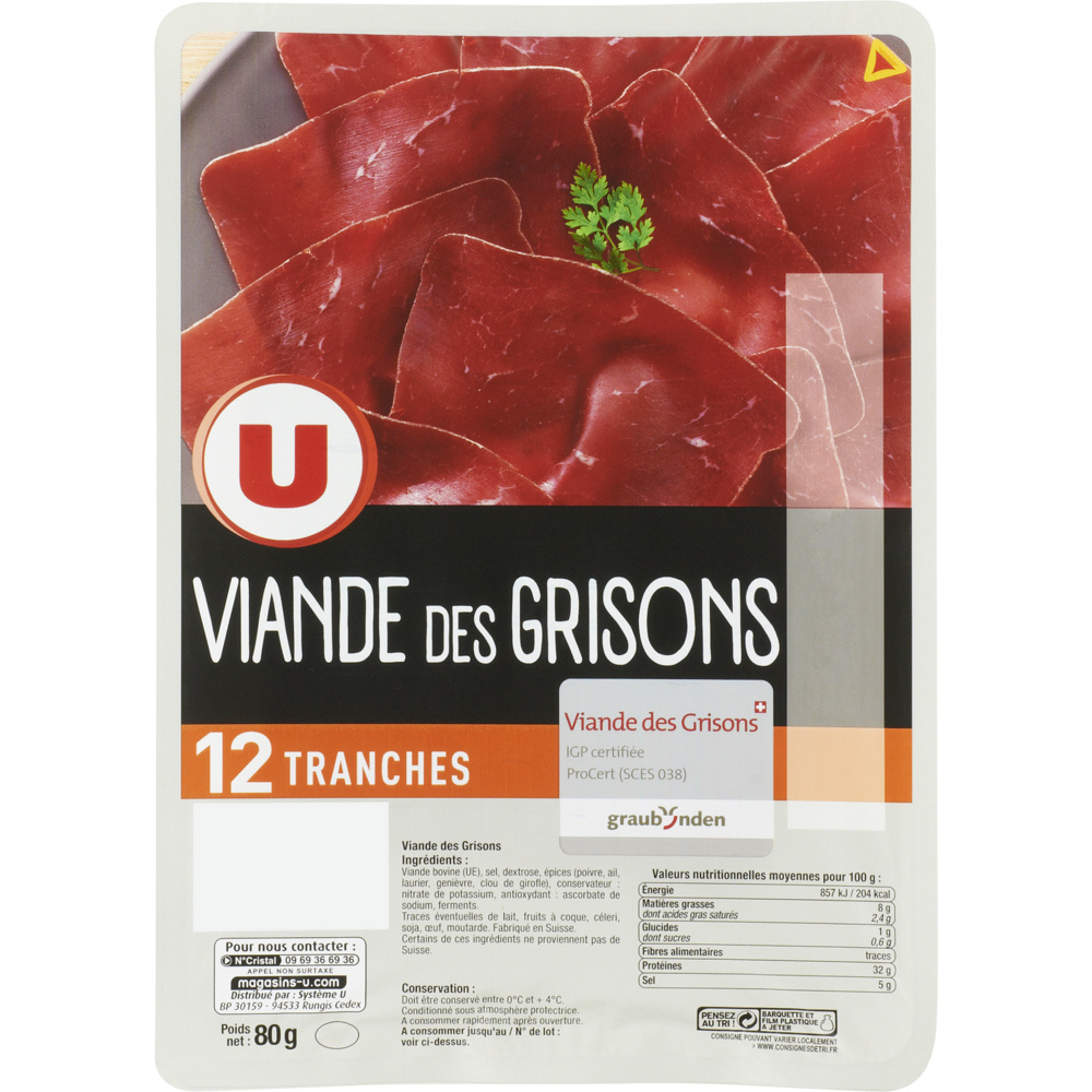 Viande des grisons U