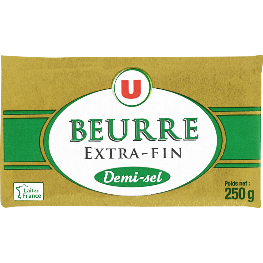 Beurre extra fin demi sel U