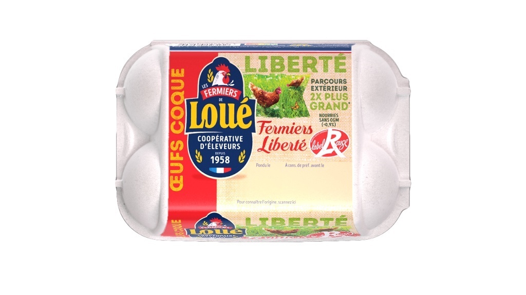 Loué œufs fermiers label rouge 
