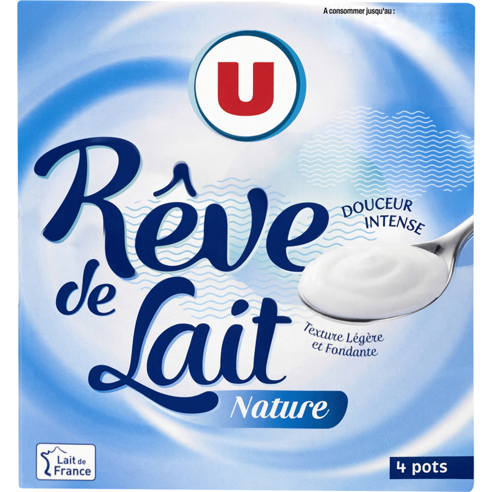 Yaourts nature rêve de lait U