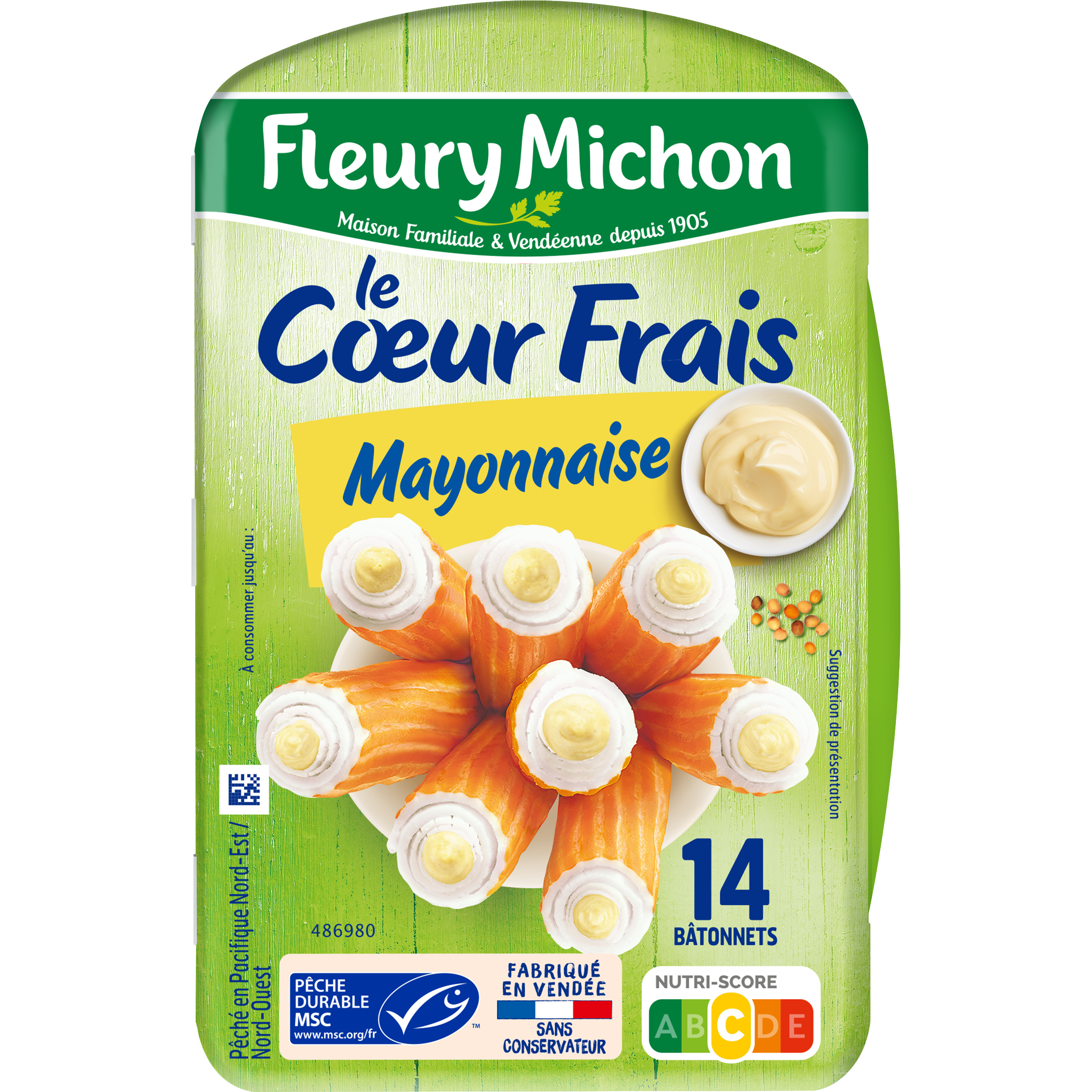 Le Coeur Frais batonnets de surimi mayonnaise