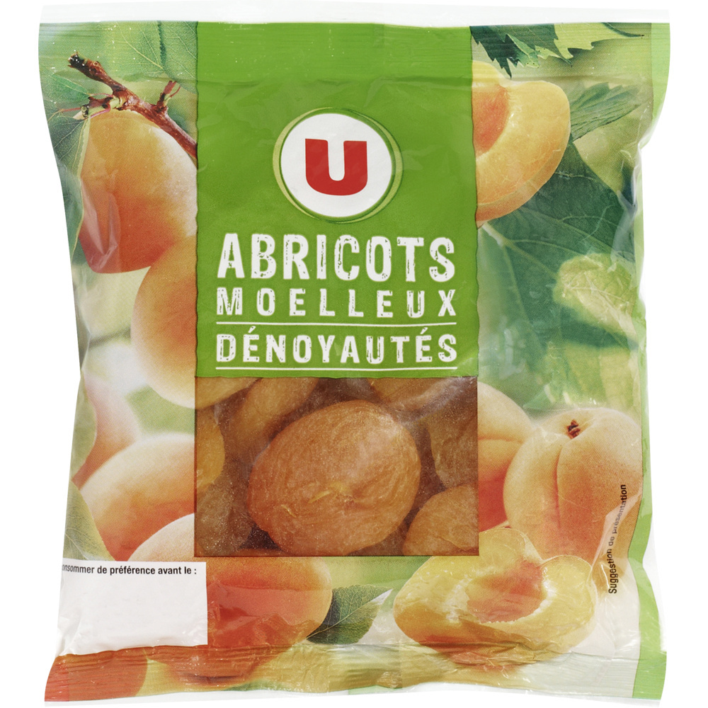 Soft pitted apricots U