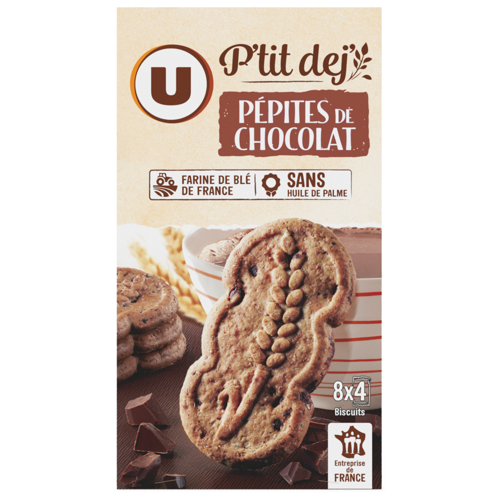 Petit déjeuner aux pépites de chocolat U