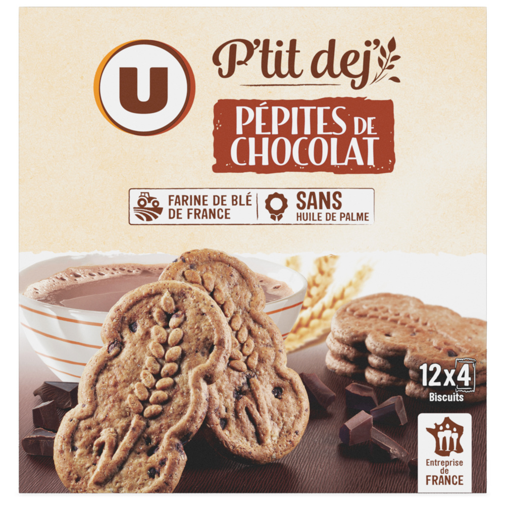 P'tit déj pépites de chocolat U