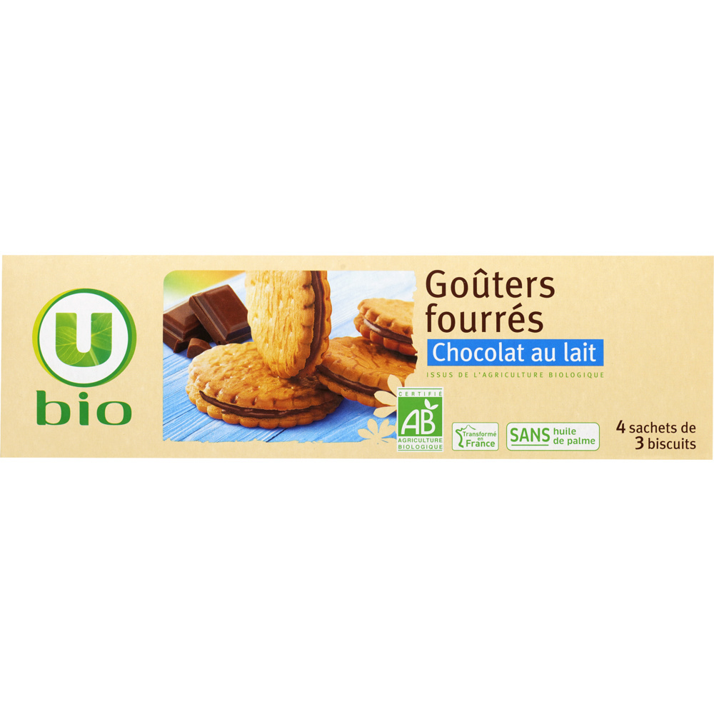 Goûters Fourrés Chocolat au Lait U