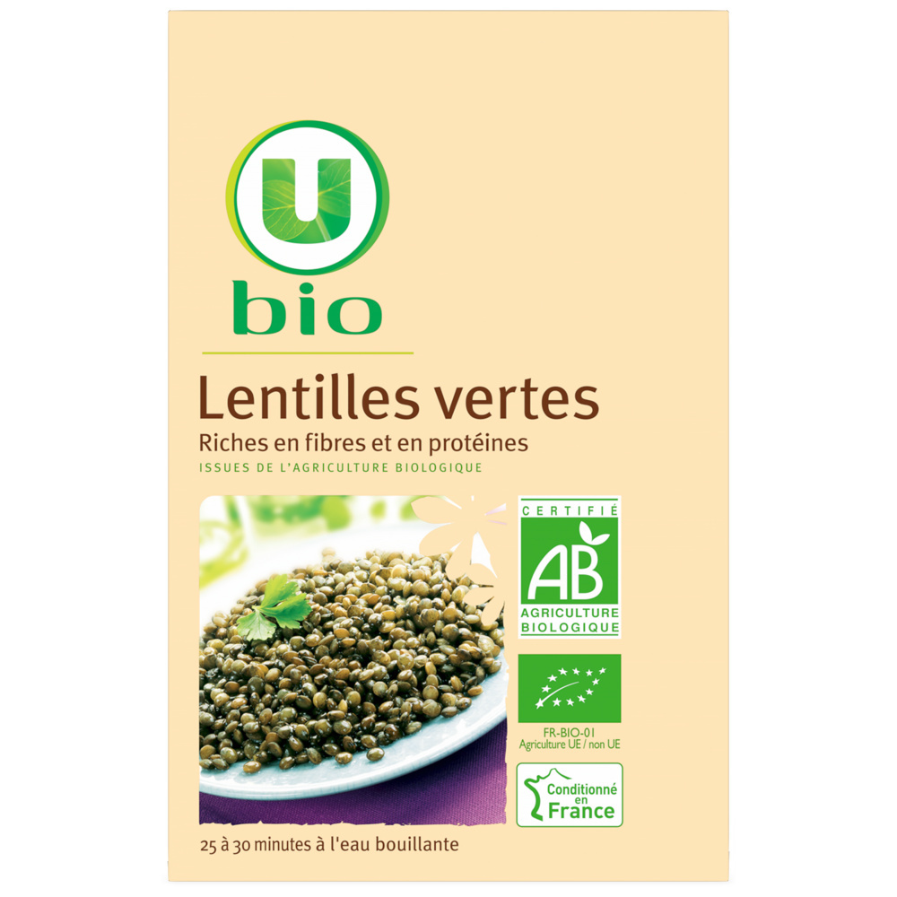 Lentilles vertes bio U