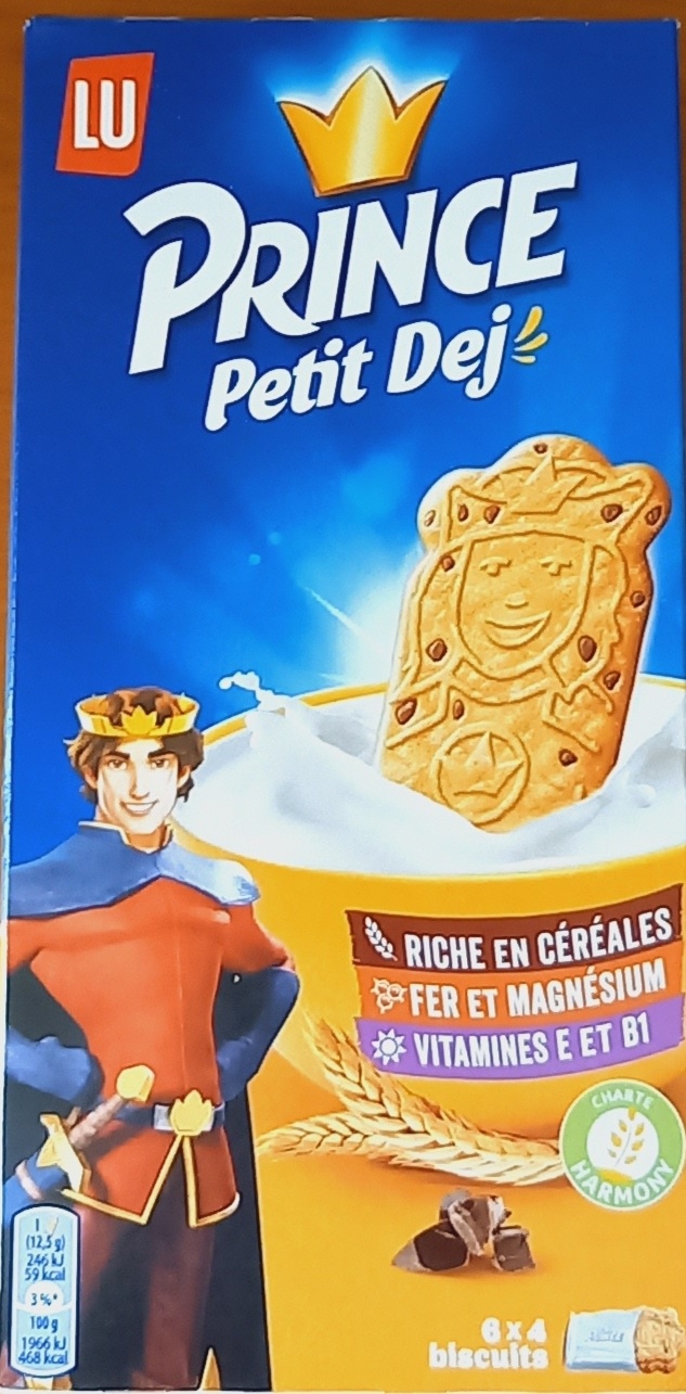 Prince biscuits pour petit déjeuner