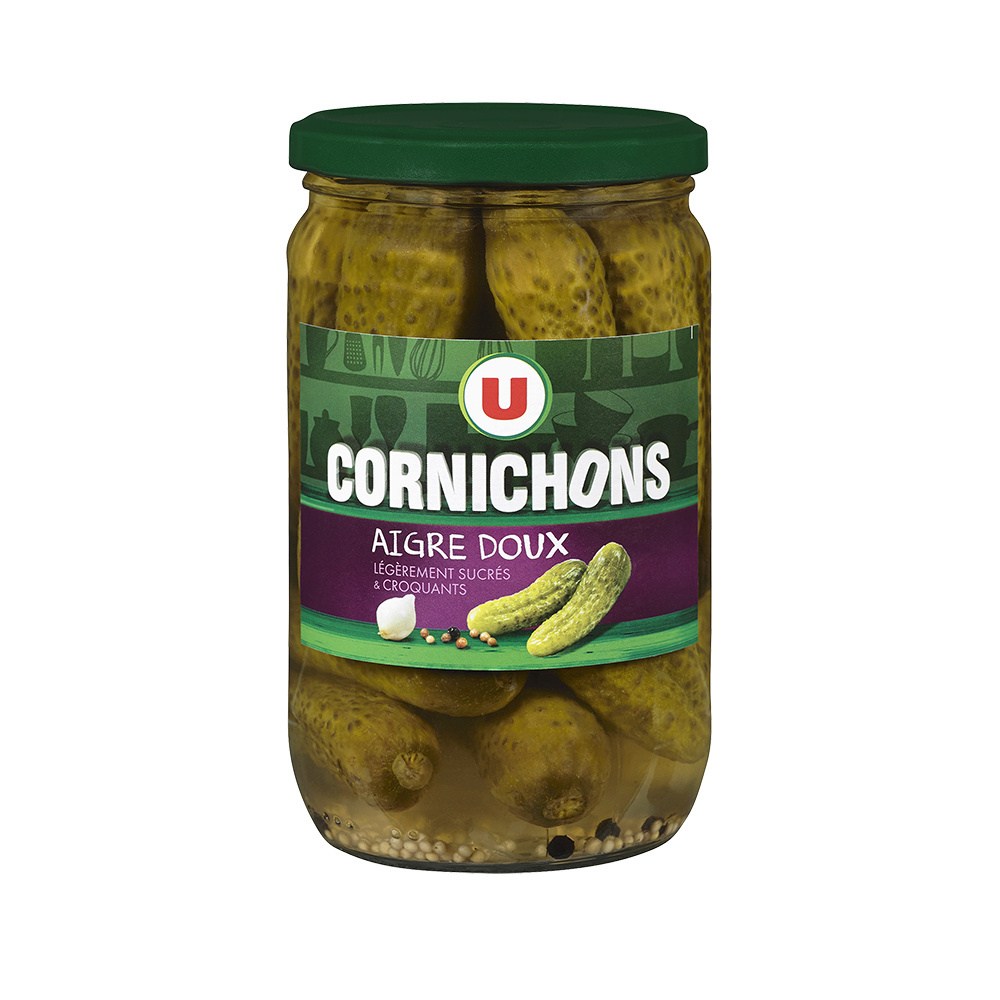 Sweet and sour gherkins U