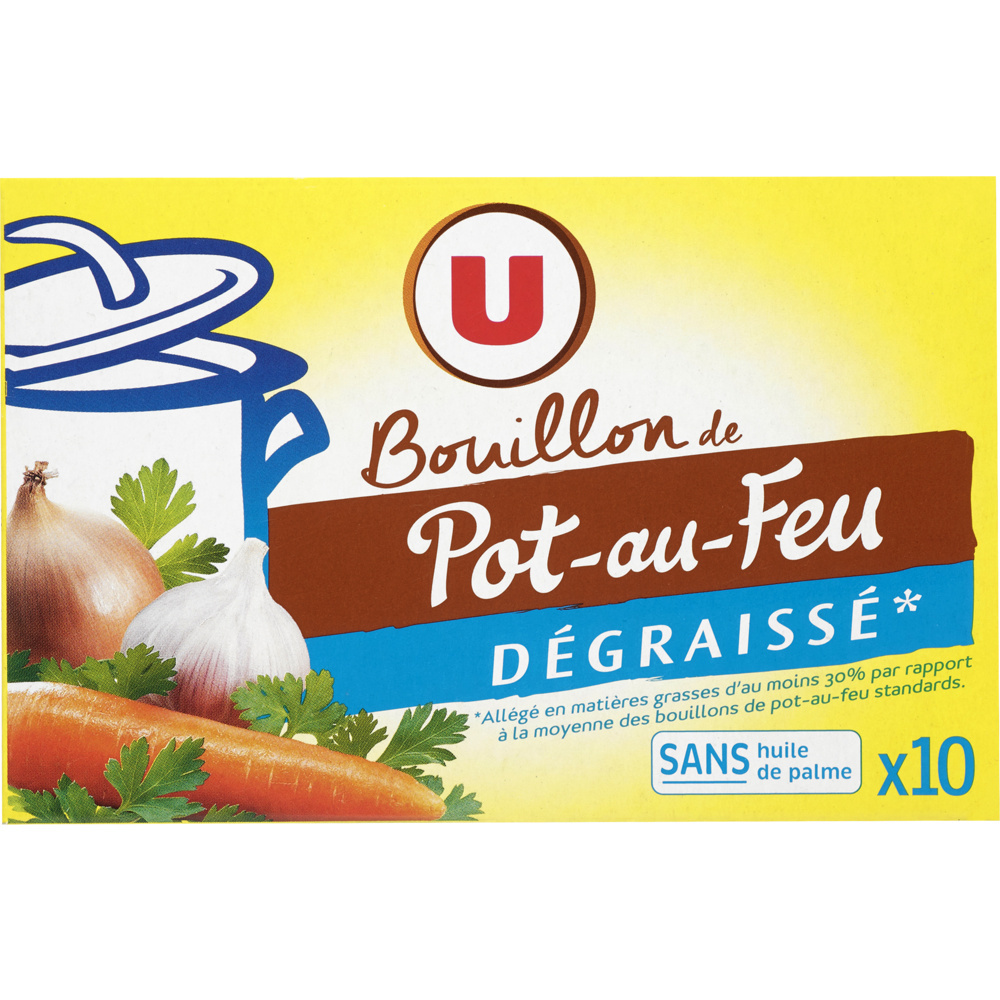 Defatted pot-au-feu broth U