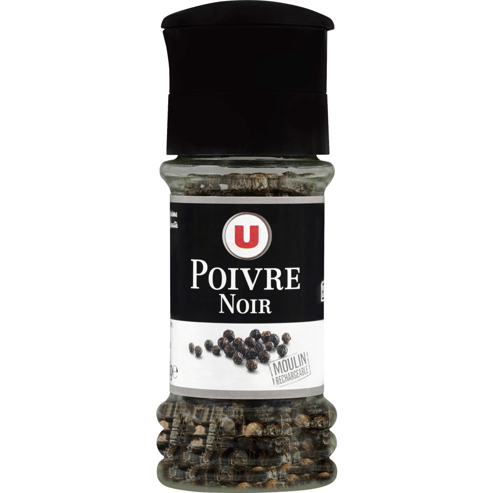 Refillable black pepper mill U