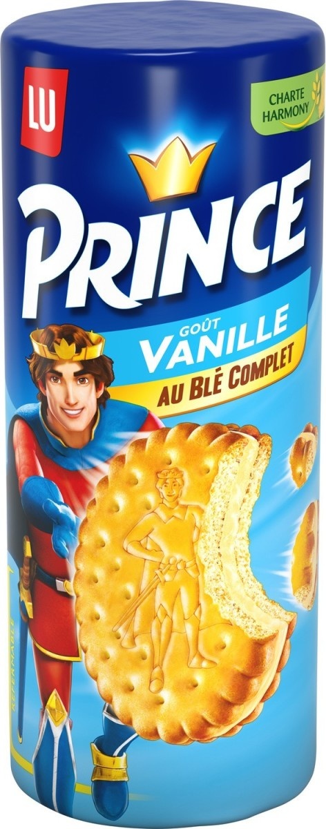 Prince biscuits fourrés goût Vanille